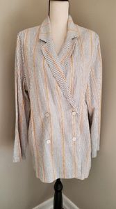 Wild Fable Linen/Rayon Double-breasted Jacket